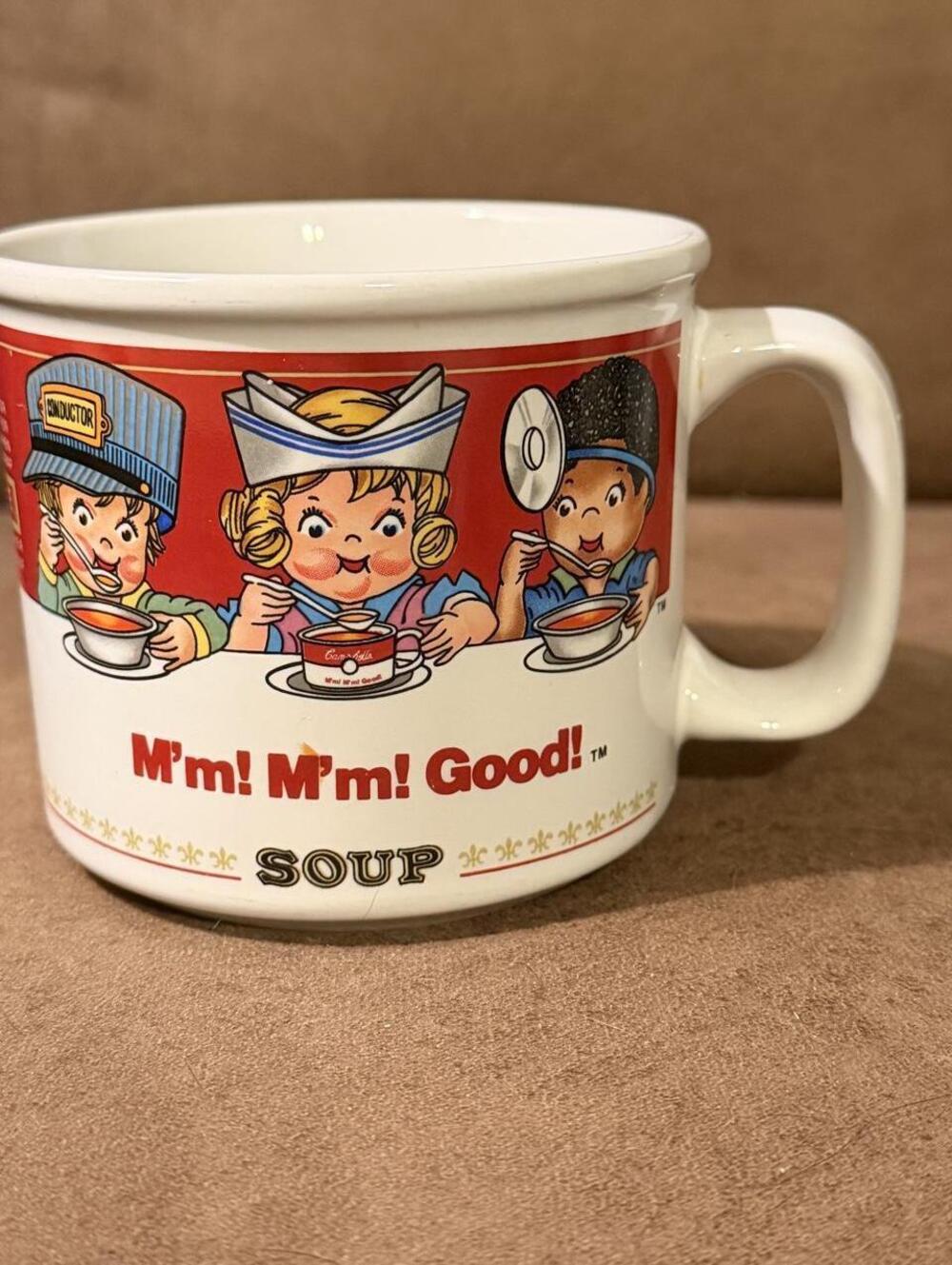 Vintage 1993 Campbell's Soup Mug 14 oz Westwood Ceramic Kids M'm M'm Good